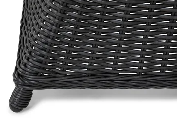 Marcus Spisegruppe 140 Rund + 6 Light Lenestoler m Pute - Svart - Hagemøbler & utemiljø - Hagegruppe - Spisegrupper hage