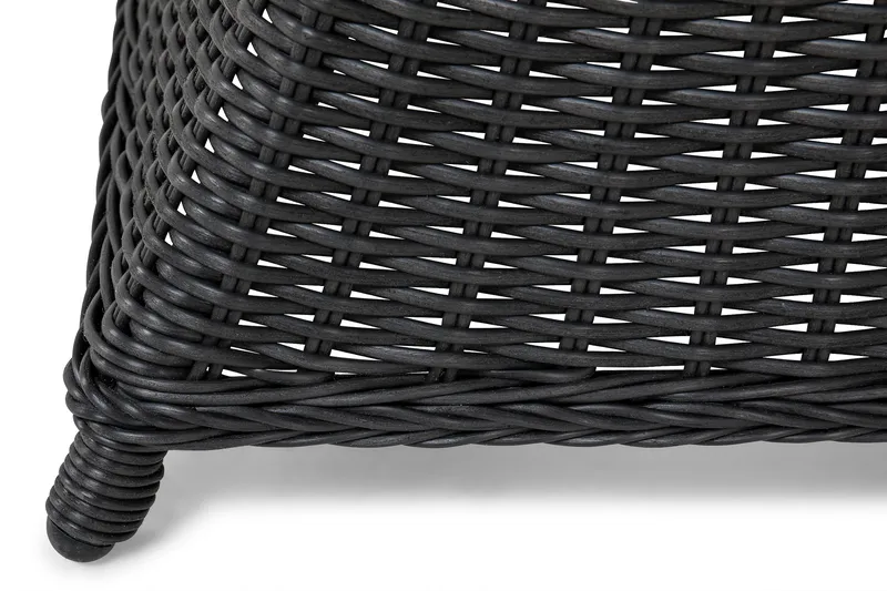 Marcus Spisegruppe 140 Rund + 6 Light Lenestoler m Pute - Svart - Hagemøbler & utemiljø - Hagegruppe - Spisegrupper hage