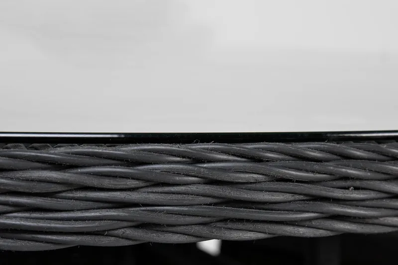 Marcus Spisegruppe 140 Rund + 6 Light Lenestoler m Pute - Svart - Hagemøbler & utemiljø - Hagegruppe - Spisegrupper hage