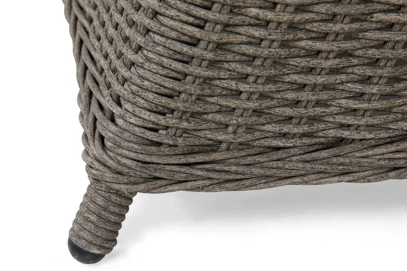 Marcus Spisegruppe 140 Rund + 6 Light Lenestoler m Pute - Grå - Hagemøbler & utemiljø - Hagegruppe - Spisegrupper hage