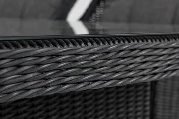 Marcus Spisegruppe 200 + 4 Lenestoler m Pute - Svart - Hagemøbler & utemiljø - Hagegruppe - Spisegrupper hage