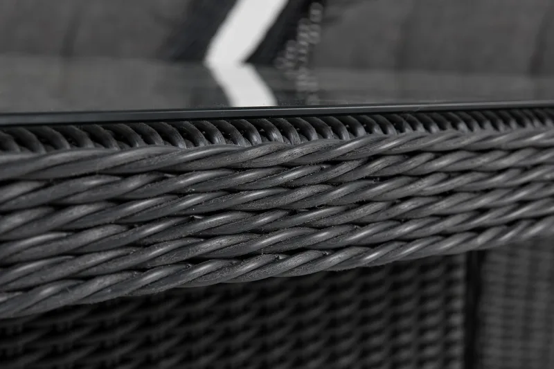 Marcus Spisegruppe 200 + 4 Lenestoler m Pute - Svart - Hagemøbler & utemiljø - Hagegruppe - Spisegrupper hage