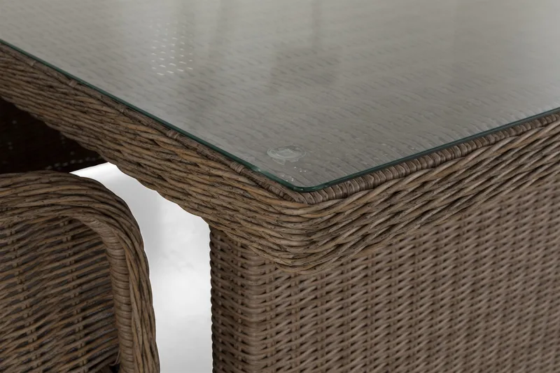 Marcus Spisegruppe 200 + 4 Lenestoler m Pute - Natur - Hagemøbler & utemiljø - Hagegruppe - Spisegrupper hage