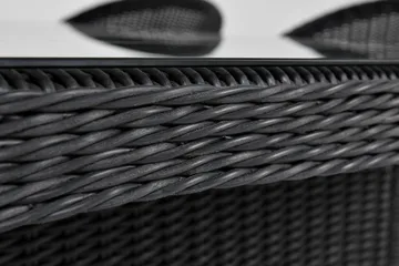 Marcus Spisegruppe 200 + 4 Light Lenestoler m Pute - Svart - Hagemøbler & utemiljø - Hagegruppe - Spisegrupper hage