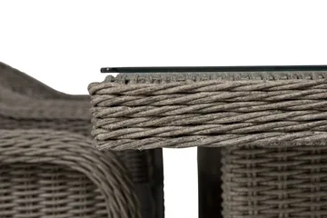 Marcus Spisegruppe 200 + 4 Light Lenetoler m Pute - Grå - Hagemøbler & utemiljø - Hagegruppe - Spisegrupper hage