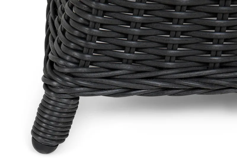 Marcus Spisegruppe 200 + 6 Lenestoler m Pute - Svart - Hagemøbler & utemiljø - Hagegruppe - Spisegrupper hage