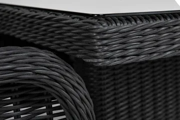 Marcus Spisegruppe 200 + 6 Lenestoler m Pute - Svart - Hagemøbler & utemiljø - Hagegruppe - Spisegrupper hage