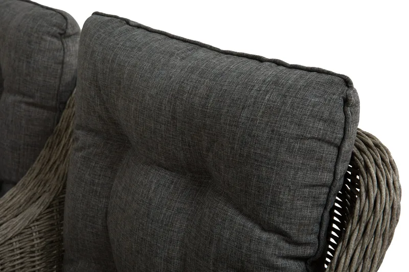 Marcus Spisegruppe 200 + 6 Lenetoler m Pute - Grå - Hagemøbler & utemiljø - Hagegruppe - Spisegrupper hage