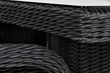 Marcus Spisegruppe 200 + 6 Light Lenestoler m Pute - Svart - Hagemøbler & utemiljø - Hagegruppe - Spisegrupper hage