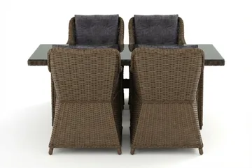 Marcus utendørs spisegruppe 160x90 cm med 4 Marcus utefåtöljer - Natur - Hagemøbler & utemiljø - Hagegruppe - Spisegrupper hage