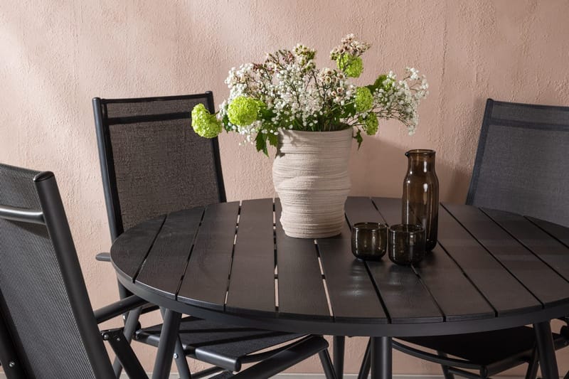 Matgrupp Venture Home Svart Svart 4st - Hagemøbler & utemiljø - Hagegruppe - Spisegrupper hage