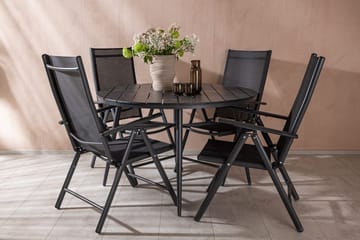 Matgrupp Venture Home Svart Svart 4st - Hagemøbler & utemiljø - Hagegruppe - Spisegrupper hage