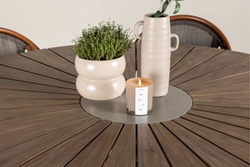 Matgruppe Rosario 140 cm Rund med 6 Guarda Stoler - Brun - Hagemøbler & utemiljø - Hagegruppe - Spisegrupper hage