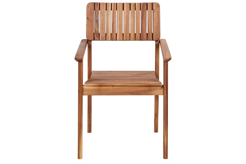 Matsalsset Beliani Agello Ljus trä, 4-Sits, Nej Light wood - Hagemøbler & utemiljø - Hagegruppe - Spisegrupper hage