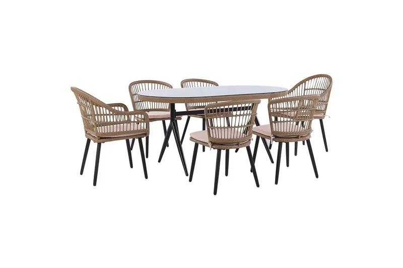Matsalsset Beliani Aliano Beige