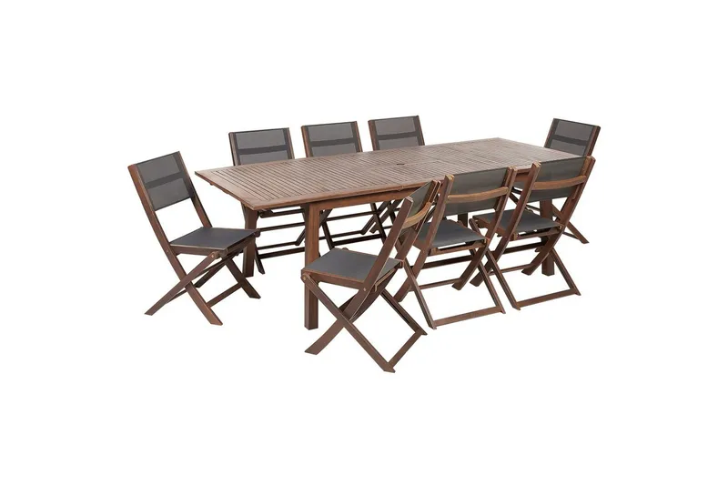 Matsalsset Beliani Cesana Dark wood