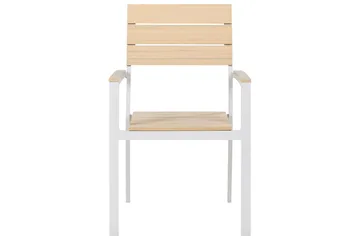 Matsalsset Beliani Como Beige - Hagemøbler & utemiljø - Hagegruppe - Spisegrupper hage