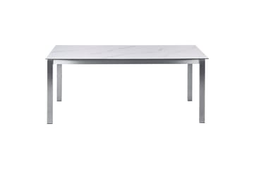 Matsalsset Beliani Cosoleto/Grosseto Grå/Silver, 6-Sits White Marble||Silver - Hagemøbler & utemiljø - Hagegruppe - Spisegrupper hage