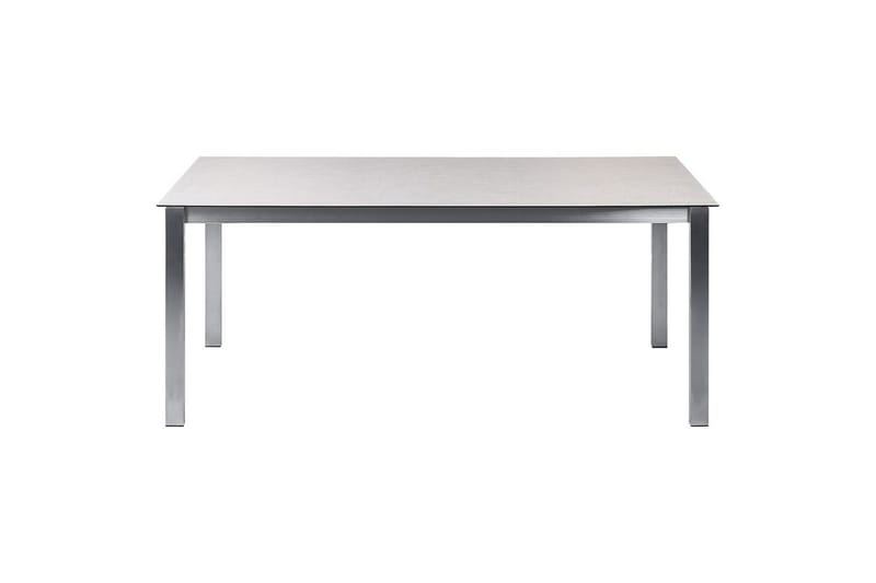 Matsalsset Beliani Cosoleto/Grosseto Grå/Silver, 6-Sits White||Beige||Silver - Hagemøbler & utemiljø - Hagegruppe - Spisegrupper hage