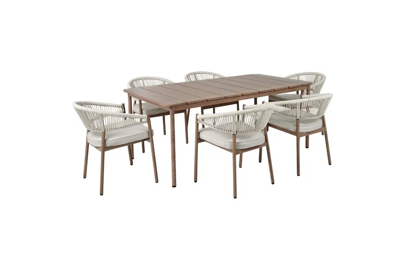 Matsalsset Beliani Flavia Taupe