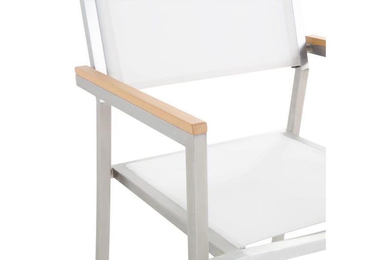 Matsalsset Beliani Grosseto Grafitgrå/Svart/Silver, 6-Sits Grey||White||Silver - Hagem øbler & utemiljø - Hagegruppe - Spisegrupper hage