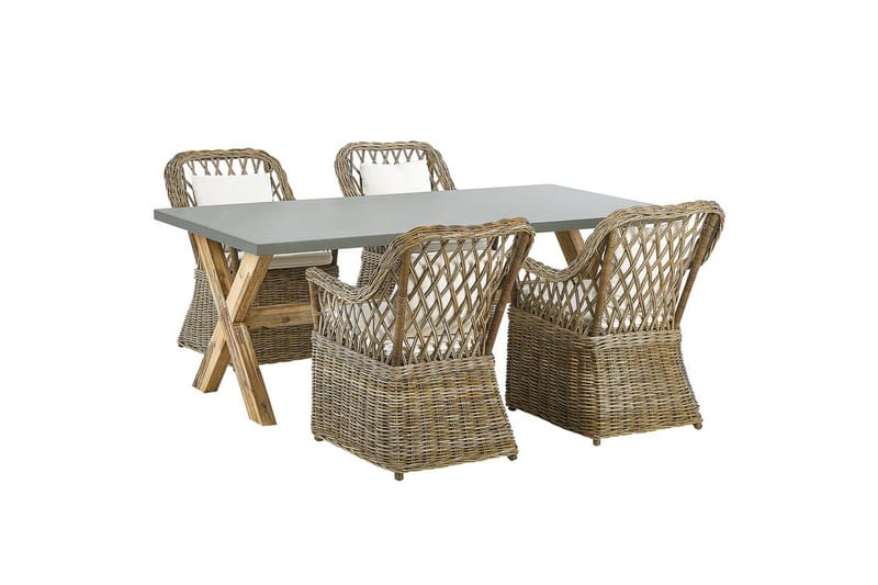 Matsalsset Beliani Maros/Olbia 4-Sits Natural