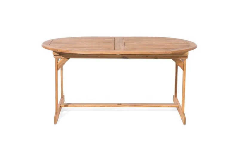Matsalsset Beliani Maui 8-sits Grå/ljust trä Light wood||Grey - Hagemøbler & utemiljø - Hagegruppe - Spisegrupper hage