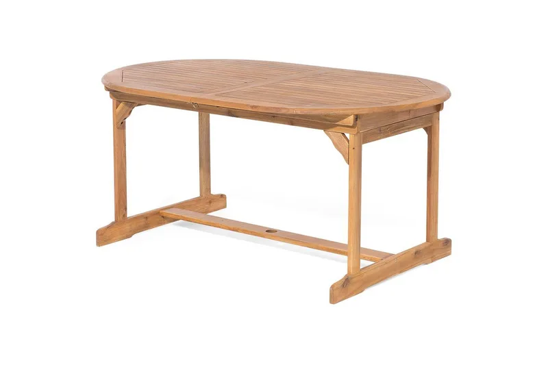 Matsalsset Beliani Maui 8-sits Grå/ljust trä Light wood||Grey - Hagemøbler & utemiljø - Hagegruppe - Spisegrupper hage