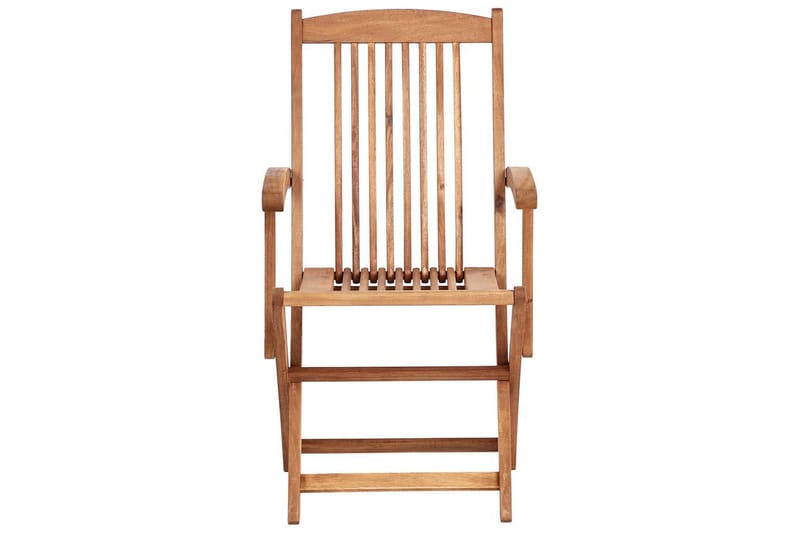 Matsalsset Beliani Maui II med parasoll Ljus trä/beige, 6-Sits Light wood||Beige - Hagemøbler & utemiljø - Hagegruppe - Spisegrupper hage