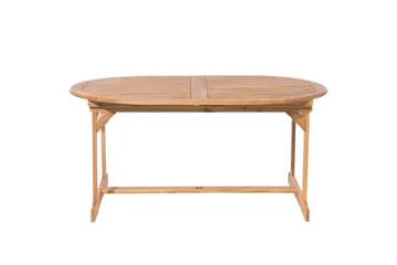 Matsalsset Beliani Maui med parasoll 8-sits Ljus trä/beige Light wood||Beige - Hagemøbler & utemiljø - Hagegruppe - Spisegrupper hage