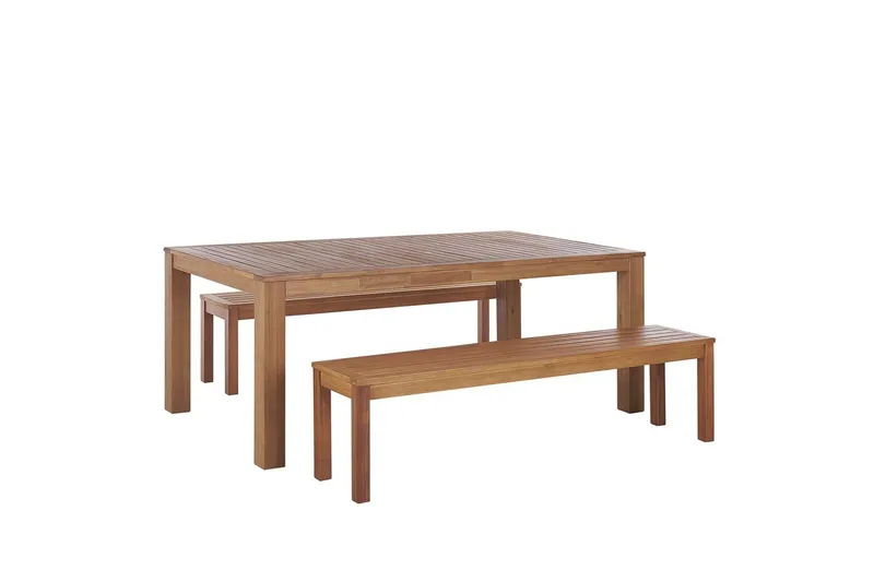 Matsalsset Beliani Monsano Light wood