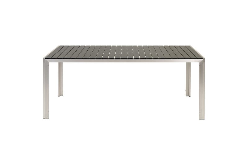 Matsalsset Beliani Nardo Ljus trä/svart Black||Silver - Hagemøbler & utemiljø - Hagegruppe - Spisegrupper hage