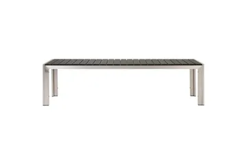 Matsalsset Beliani Nardo Ljus trä/svart Black||Silver - Hagemøbler & utemiljø - Hagegruppe - Spisegrupper hage