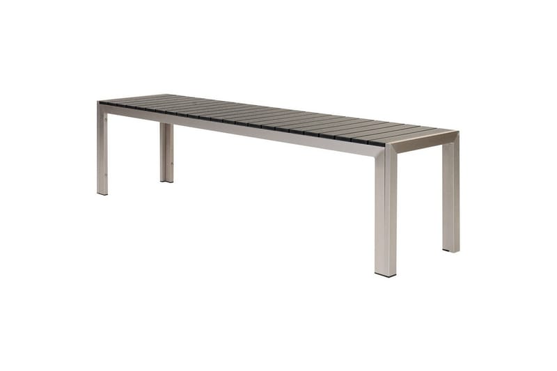 Matsalsset Beliani Nardo Ljus trä/svart Black||Silver - Hagemøbler & utemiljø - Hagegruppe - Spisegrupper hage