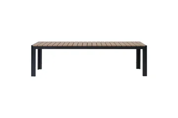 Matsalsset Beliani Nardo Ljus trä/svart Light wood||Black - Hagemøbler & utemiljø - Hagegruppe - Spisegrupper hage