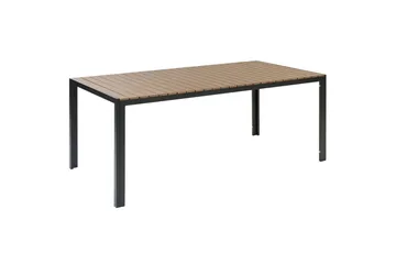 Matsalsset Beliani Nardo Ljus trä/svart Light wood||Black - Hagemøbler & utemiljø - Hagegruppe - Spisegrupper hage