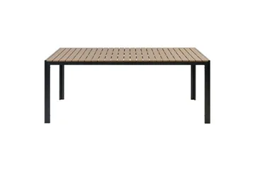 Matsalsset Beliani Nardo Ljus trä/svart Light wood||Black - Hagemøbler & utemiljø - Hagegruppe - Spisegrupper hage