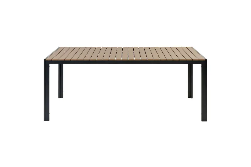 Matsalsset Beliani Nardo Ljus trä/svart Light wood||Black - Hagemøbler & utemiljø - Hagegruppe - Spisegrupper hage