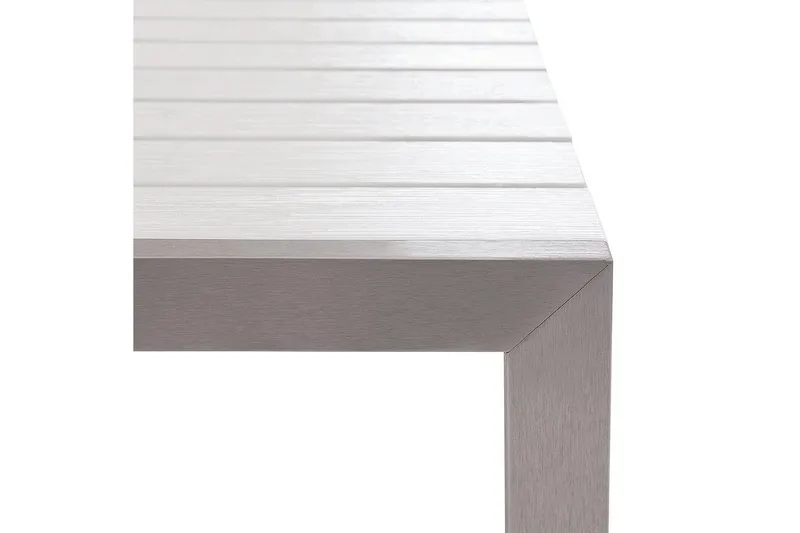 Matsalsset Beliani Nardo Ljus trä/svart White||Silver - Hagemøbler & utemiljø - Hagegruppe - Spisegrupper hage
