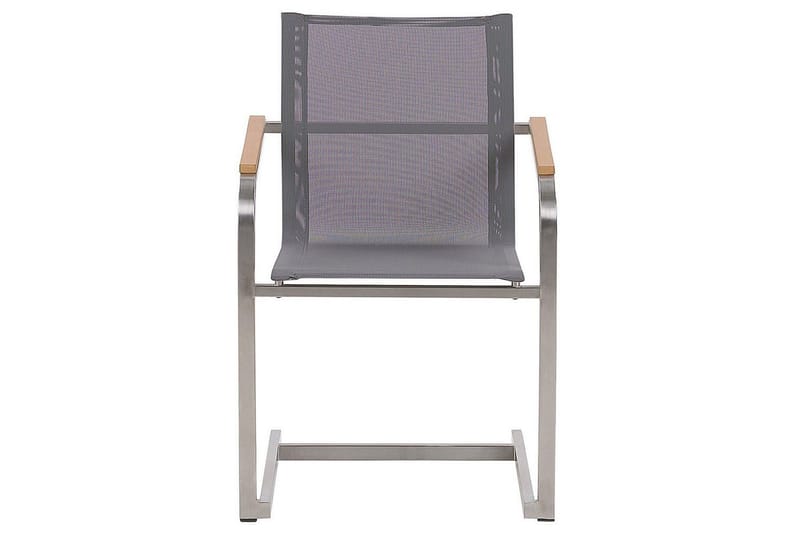 Matsalsset Beliani Valcanetto/Cosoleto Vit/Beige/Silver, 6-Sits White||Grey||Silver - Hagemøbler & utemiljø - Hagegruppe - Spisegrupper hage