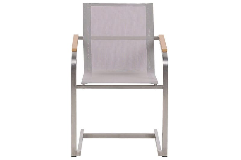 Matsalsset Beliani Valcanetto/Cosoleto Vit/Beige/Silver, 8-Sits White||Beige||Silver - Hagemøbler & utemiljø - Hagegruppe - Spisegrupper hage