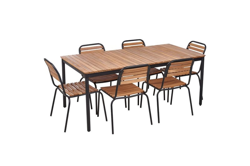 Matsalsset Beliani Vallese Light wood