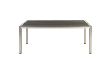Matsalsset Beliani Vernio Ljus trä/svart Black||Silver - Hagemøbler & utemiljø - Hagegruppe - Spisegrupper hage