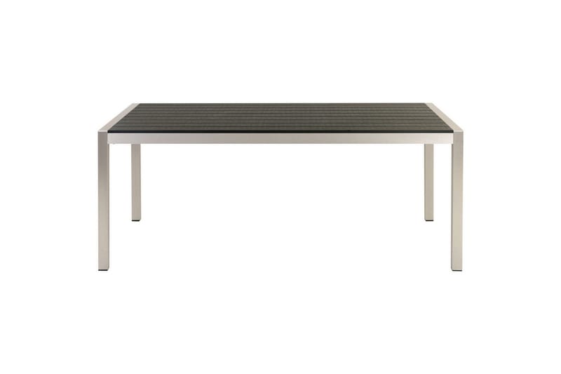 Matsalsset Beliani Vernio Ljus trä/svart Black||Silver - Hagemøbler & utemiljø - Hagegruppe - Spisegrupper hage