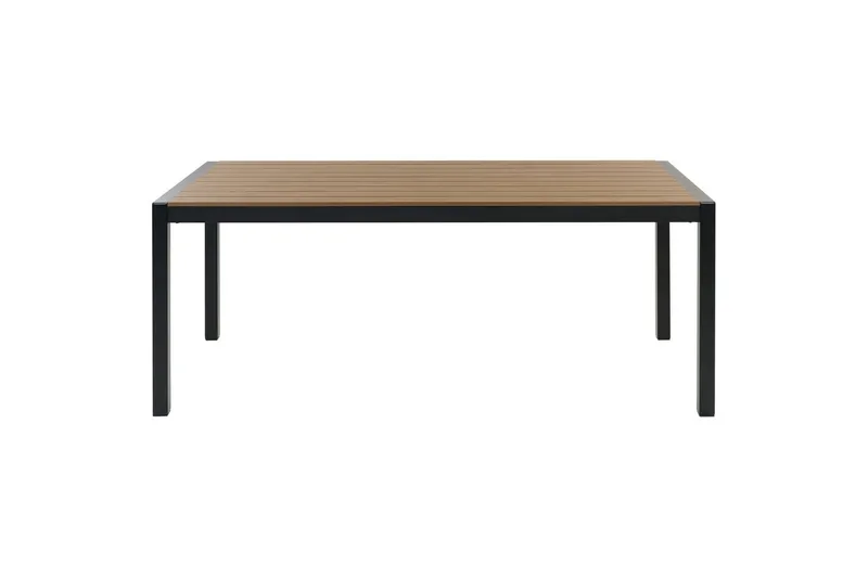 Matsalsset Beliani Vernio Ljus trä/svart Light wood||Black - Hagemøbler & utemiljø - Hagegruppe - Spisegrupper hage