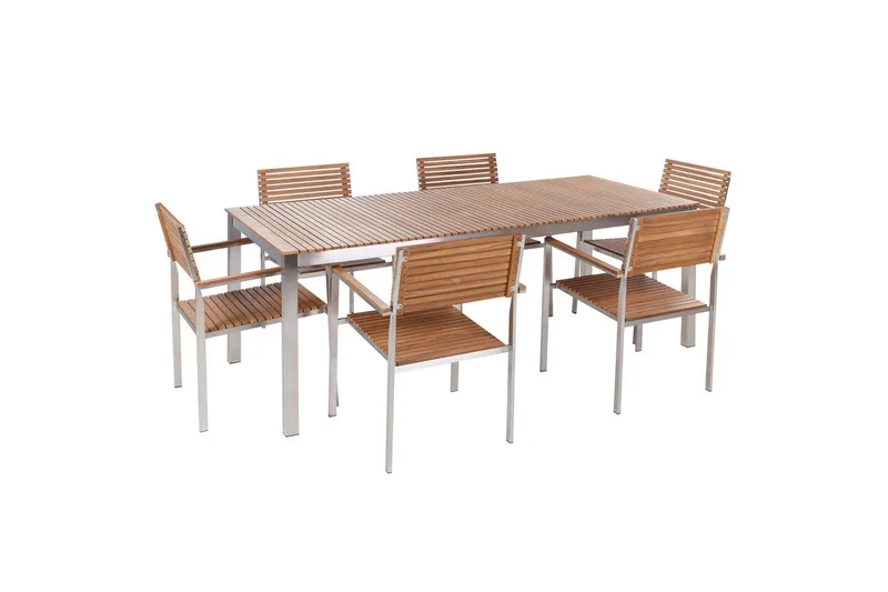 Matsalsset Beliani Viareggio Light wood