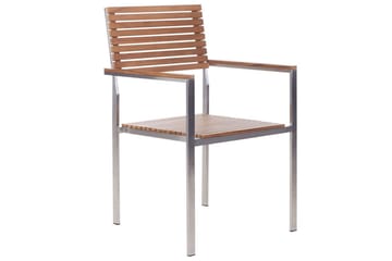 Matsalsset Beliani Viareggio Light wood - Hagemøbler & utemiljø - Hagegruppe - Spisegrupper hage