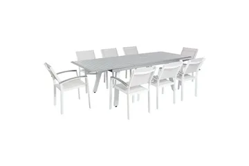 Matsalsset Beliani Pereta Light grey - Hagemøbler & utemiljø - Hagegruppe - Spisegrupper hage