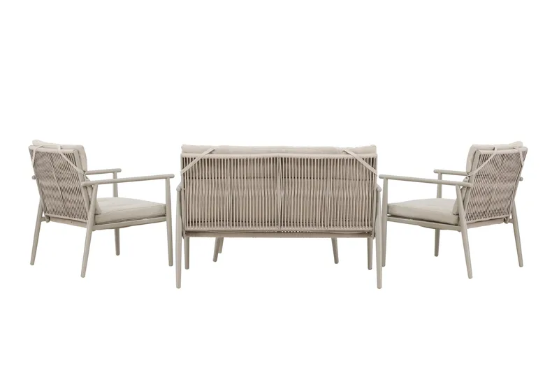 Mazzaro Sofagruppe Utendørs 4-seter - Antrasitt - Hagemøbler & utemiljø - Hagegruppe - Sofagruppe utendørs