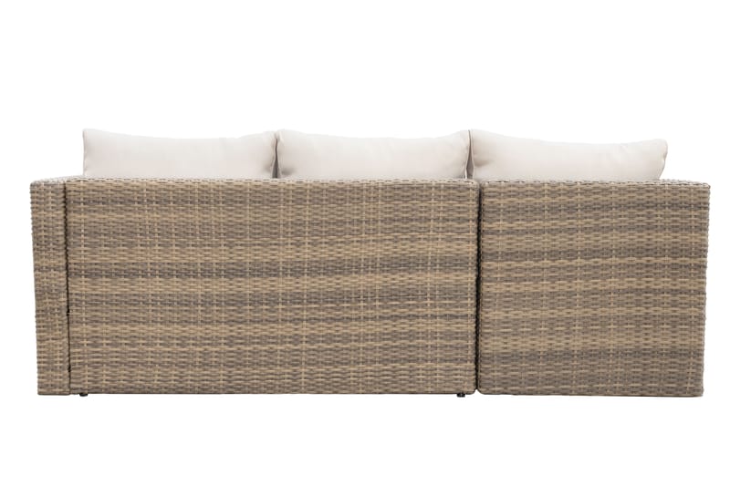 Mendoza 4-seters Sofagruppe - Brun / Beige puter - Hagemøbler & utemiljø - Hagegruppe - Sofagruppe utendørs